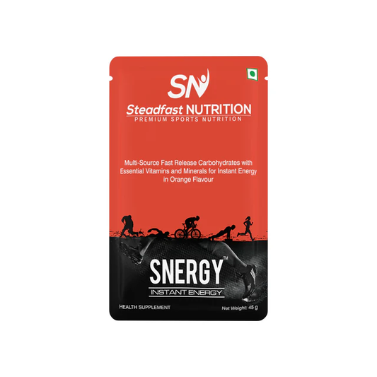 Steadfast Nutrition Snergy | Instant Energy & Hydration | Orange Flavour | 45g per Sachet