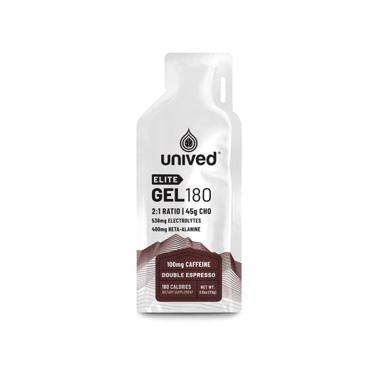 Unived Elite Gel 180 Double Espresso (100 mg Caffeine)