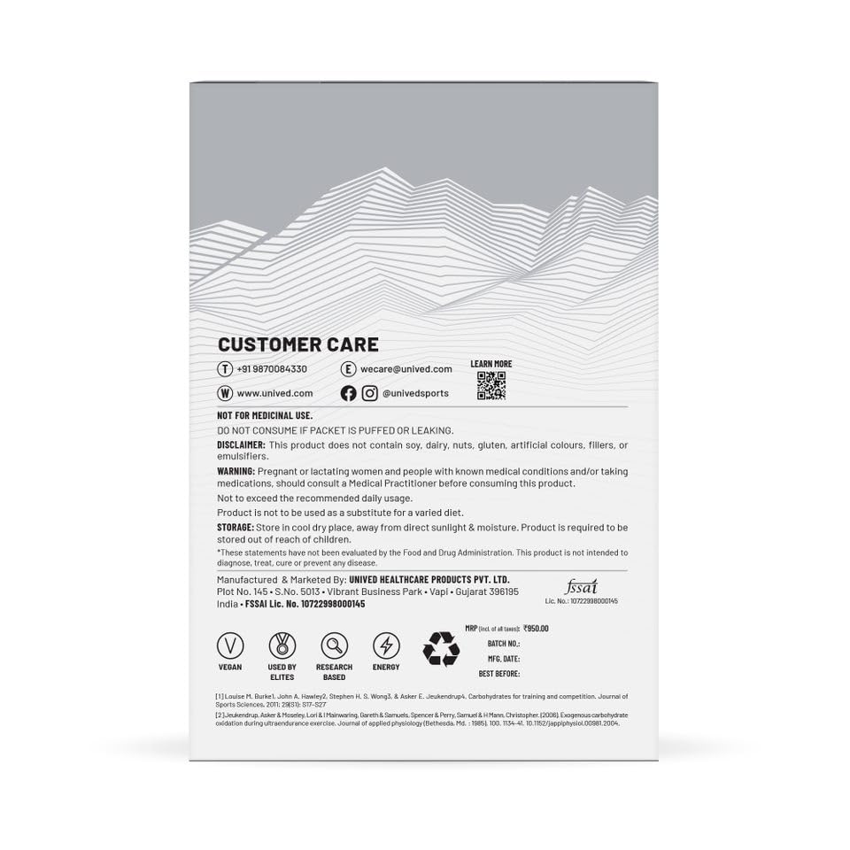 Unived Elite Gel 180 Double Espresso (100 mg Caffeine)