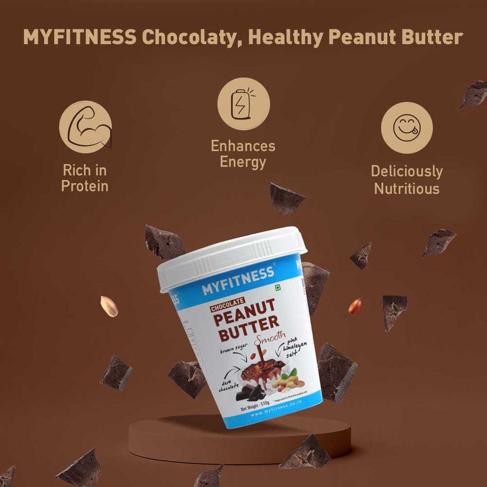 MyFITNESS Chocolate Smooth Peanut Butter (22% Protein)