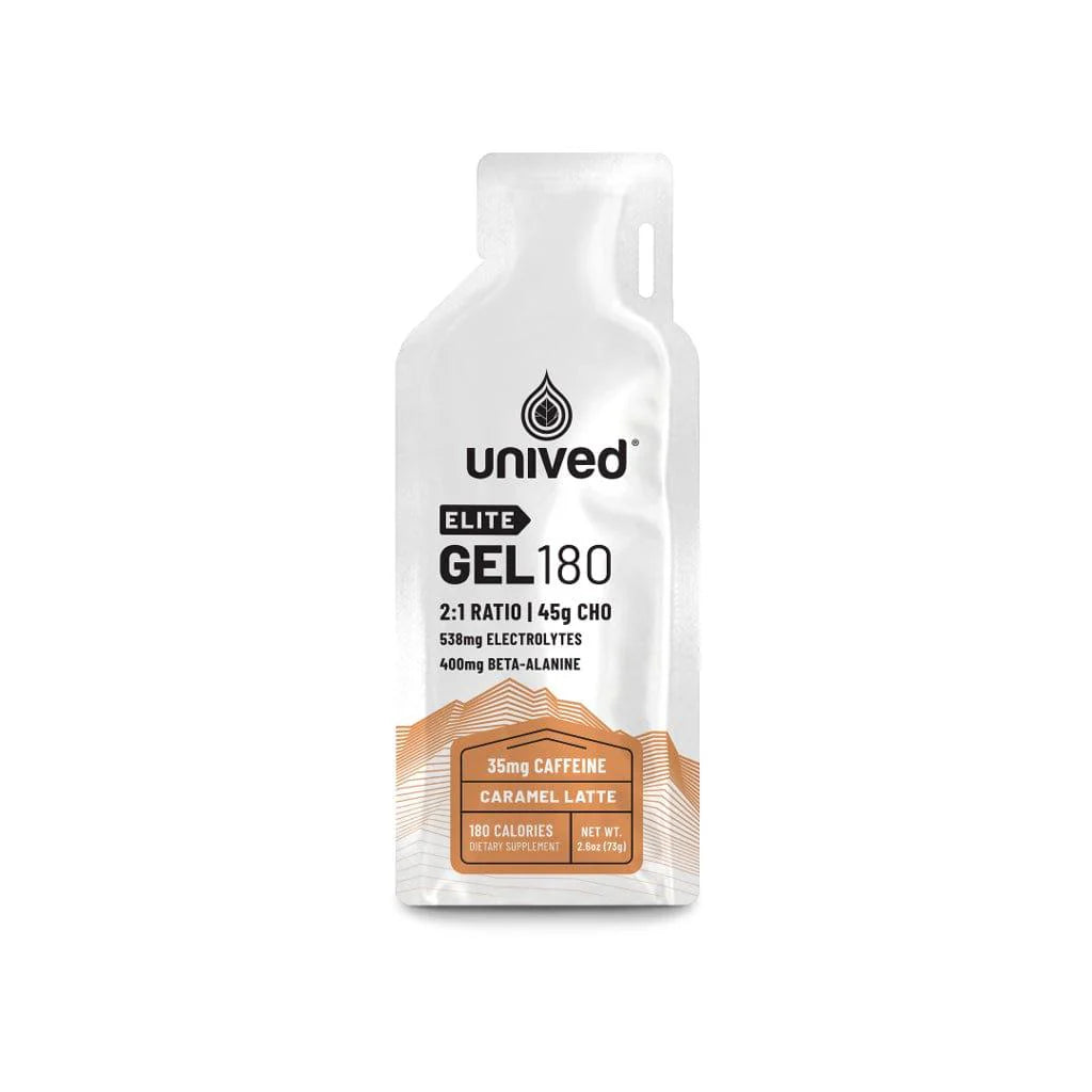 Unived Elite Gel 180 (35 mg Caffeine, Caramel Latte)