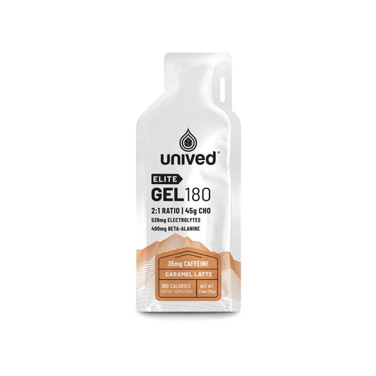 Unived Elite Gel 180 Caramel Latte (35 mg Caffeine)