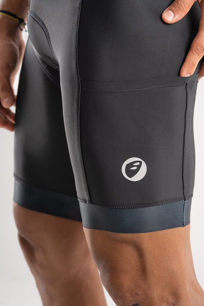 Cycling Bib Shorts | Explore-Endurance | Ebony | Mens