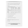 A white paper document or form with printed black text and a table, shown against a light gray background.