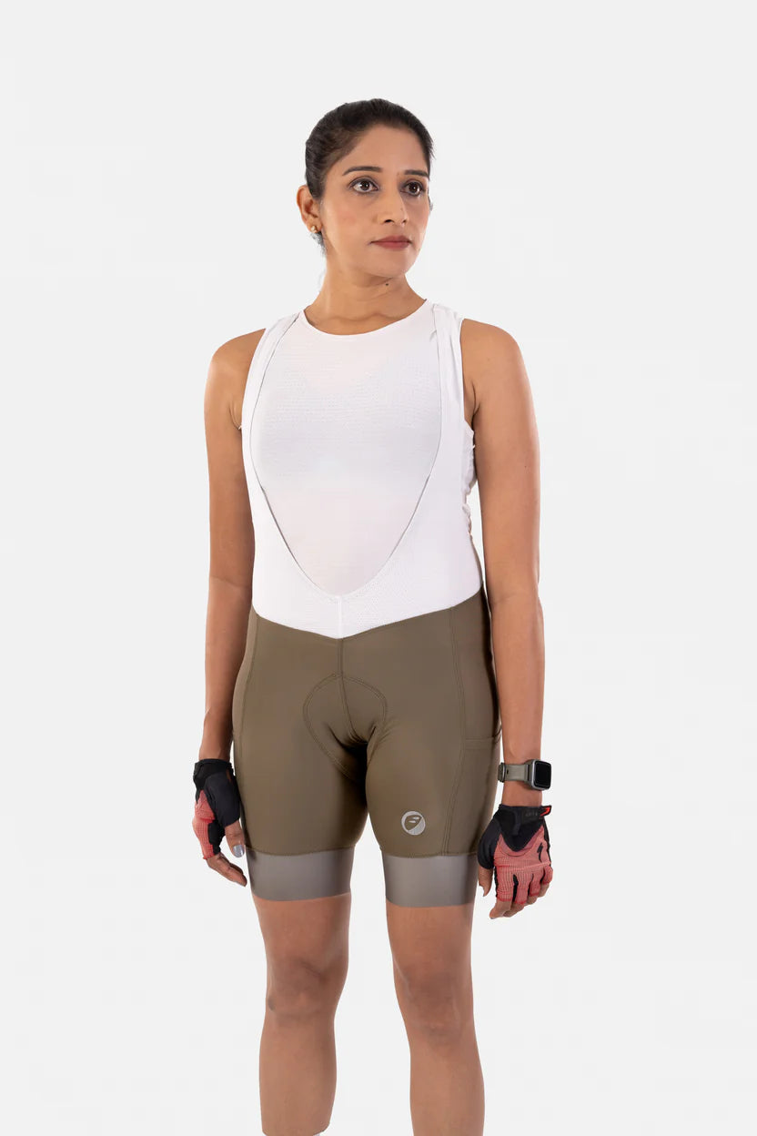 Cycling Bib Shorts | Explore Prima Endurance | Moss | Womens