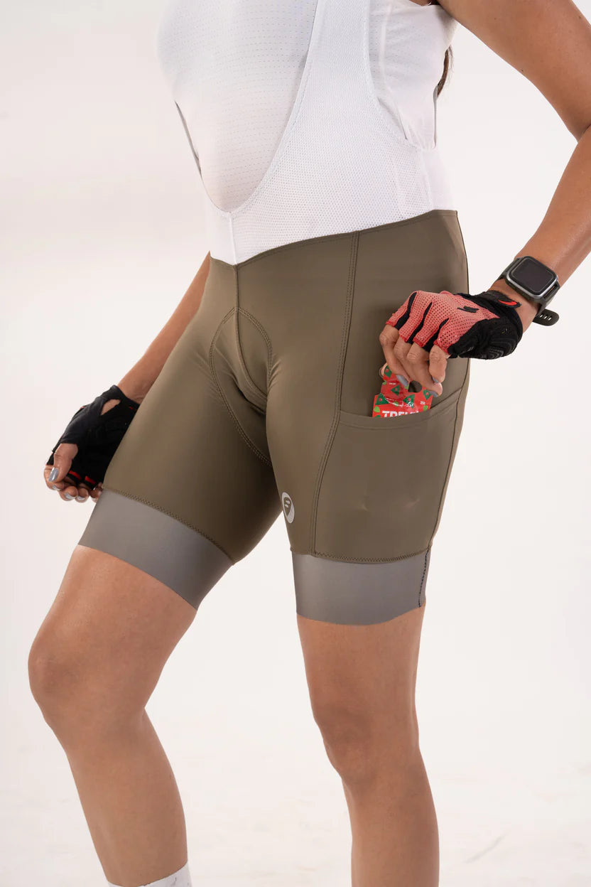 Cycling Bib Shorts | Explore Prima Endurance | Moss | Womens