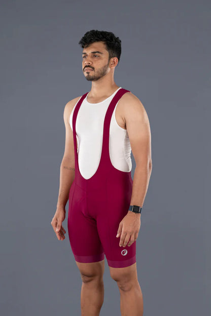 Cycling Bib Shorts | Sprint-Racing | Crimson | Mens