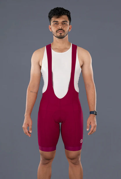Cycling Bib Shorts | Sprint-Racing | Crimson | Mens