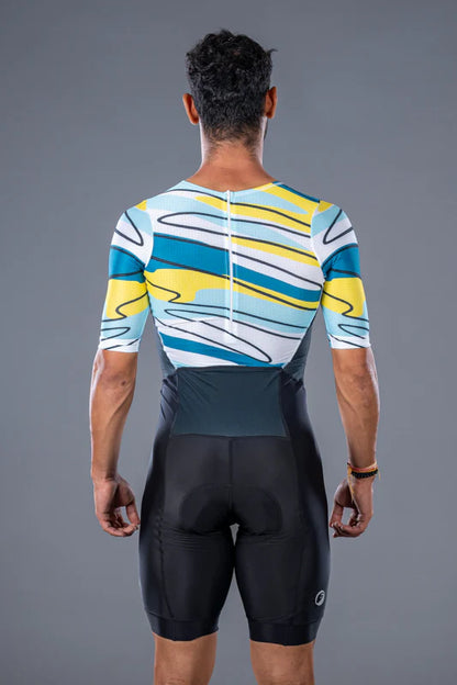 Men Cycling | BackZipped Speedsuit | Lines