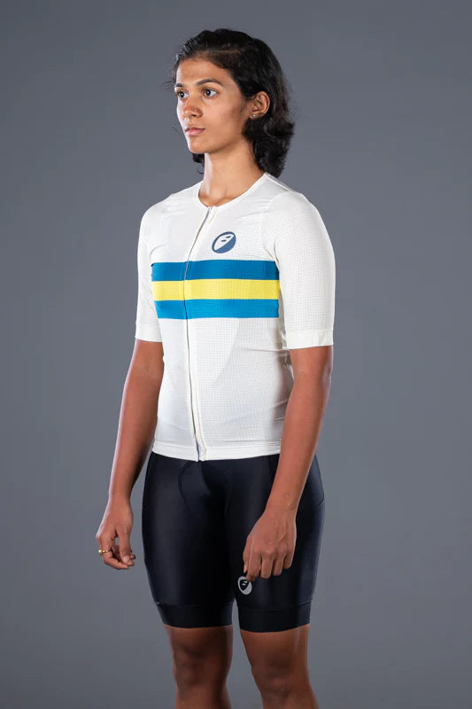 Elite fit Cycling Jersey | Ivory | Unisex