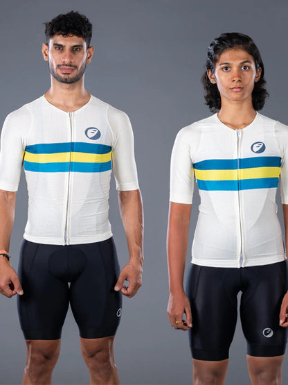 Elite fit Cycling Jersey | Ivory | Unisex
