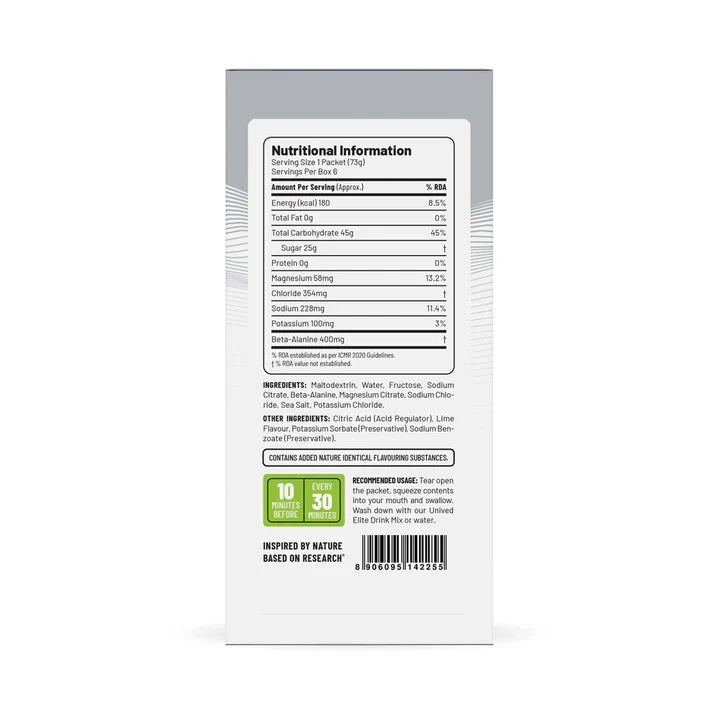 Unived Elite Gel 180 Sea Salt Lime