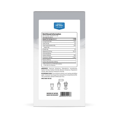 Unived Elite Drink Mix 160 | Isotonic Energy Drink | 2:1 Ratio & 40g Carbohydrates with Betaine & Beta-Alanine | Endurance Athletes Sports Drink (Bare Naked, 8 Pack)