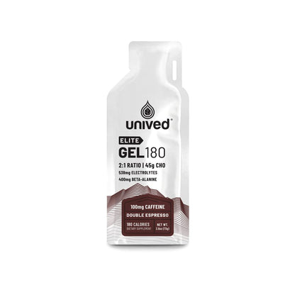 Unived Elite Gel 180 Double Espresso (100 mg Caffeine)