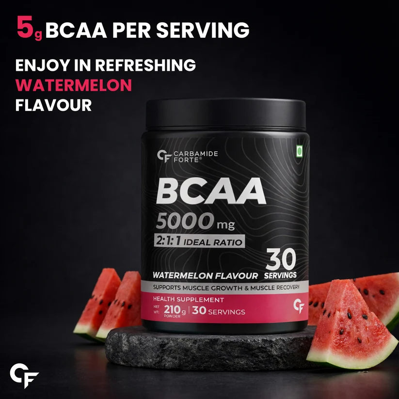 BCAA powder with leucine isoleucine and valine for fitness