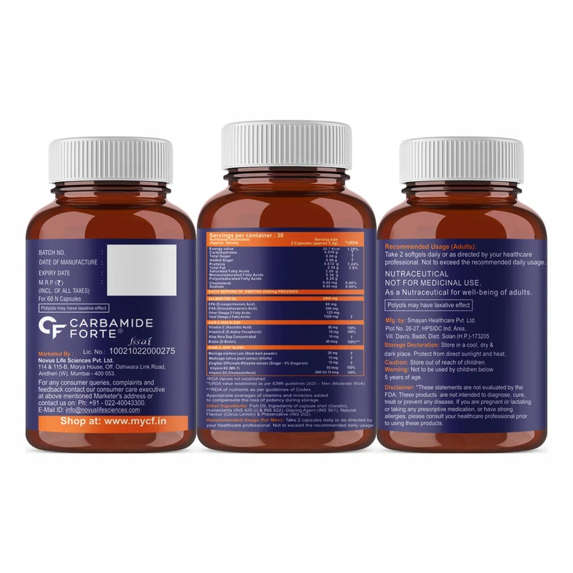 Triglyceride form omega 3 fish oil supplement capsules