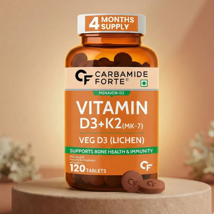 Vitamin D3 K2 MK7 tablets 120 count bottle