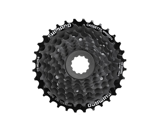 A Shimano cassette sprocket bicycle chainring, model HG-900, shown from a top-down view on a solid white background.
