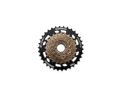 Shimano Dura Ace 10-speed bicycle cassette on a solid white background.