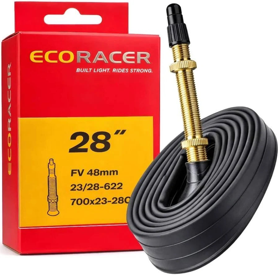 Ralson ECORACER Bicycle Tube 700x23-28C | Presta Valve 60mm | Premium Butyl Rubber Inner Tube for Bicycle
